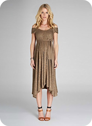 Marie Sequin Maternity Dress $399