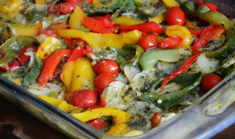 Au Gratin Potatoes with Oven Roasted Peppers and Grape Tomatoes | To ...