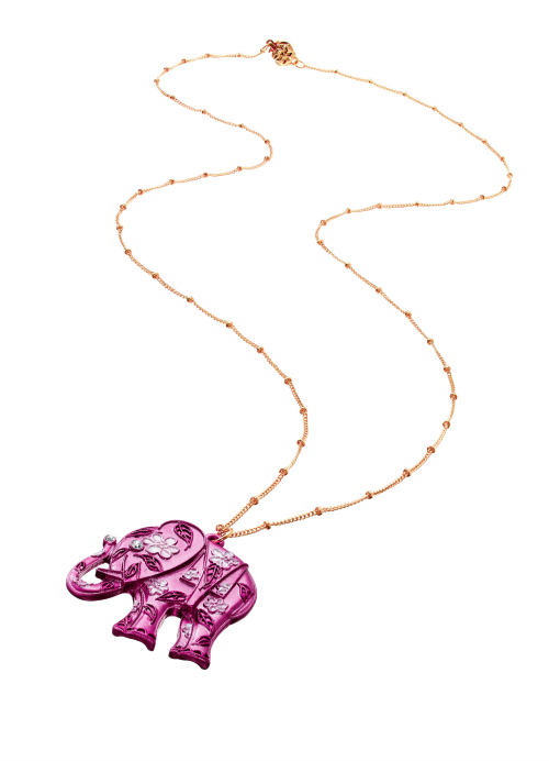 Kohl’s Pink Elephant Necklace