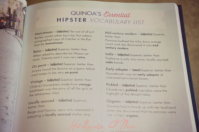Hipster Vocabulary List