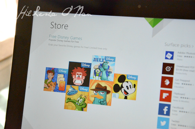 Windows 8 Store Free Disney Games