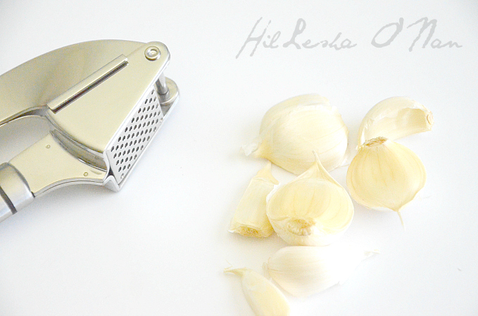 How to Press Garlic with a Garlic Presser
