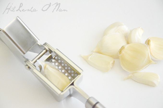 Pressing a Garlic Clove