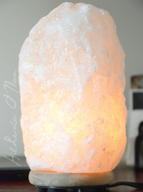 Himalayan Salt Lamp with Neem Wood Base