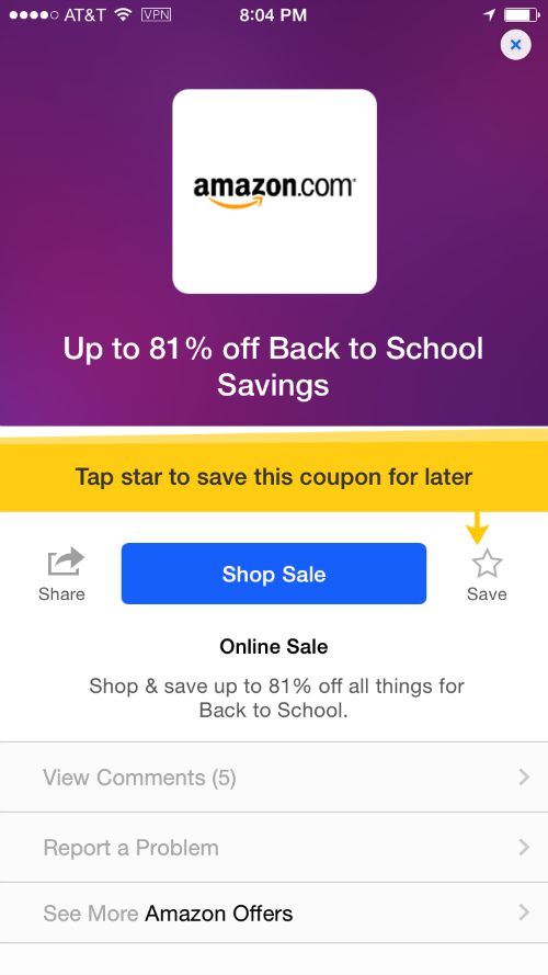 Back to School Savings on RetailMeNot