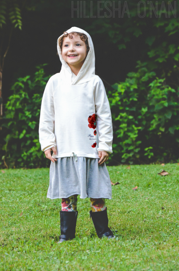 Kids Hooded Dress & Legging Set