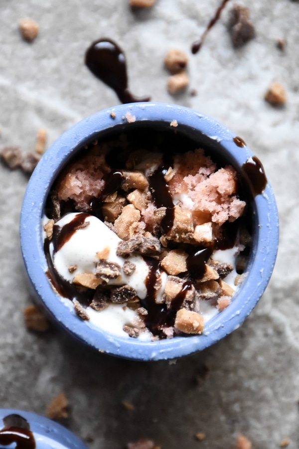 Vanilla Ice Cream with Little Bites, Toffee Bits, and