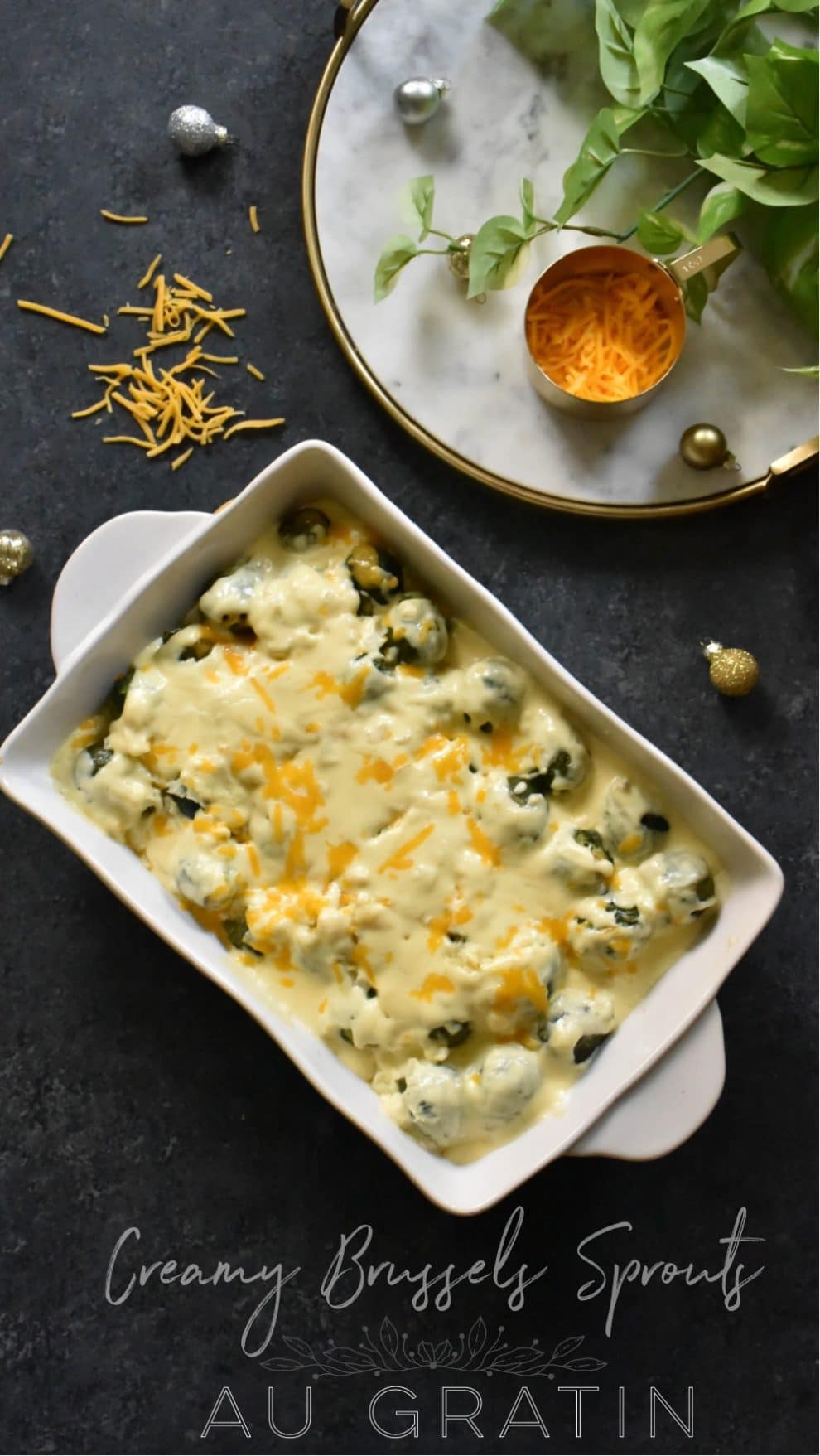 Creamy Brussels Sprout Au Gratin Casserole Recipe