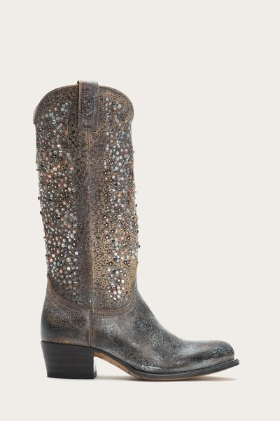 Frye Deborah Studded Tall Boots