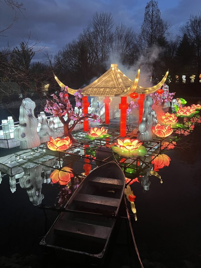 Wild Lights Around the World at Louisville Zoo Photograph by HilLesha O'Nan - All Photos Are Copyrighted